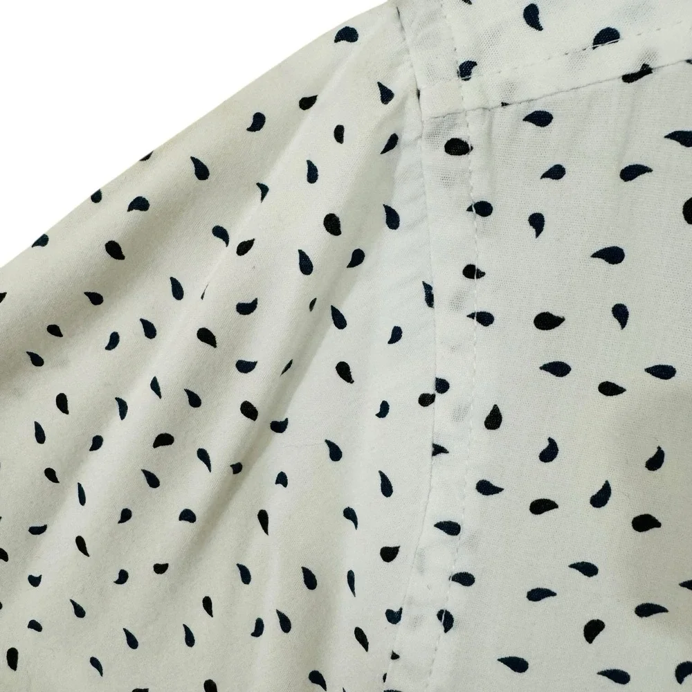Heritage Report Collection Men‎ L Water Drop Shirt White Short Sleeve Slim Fit